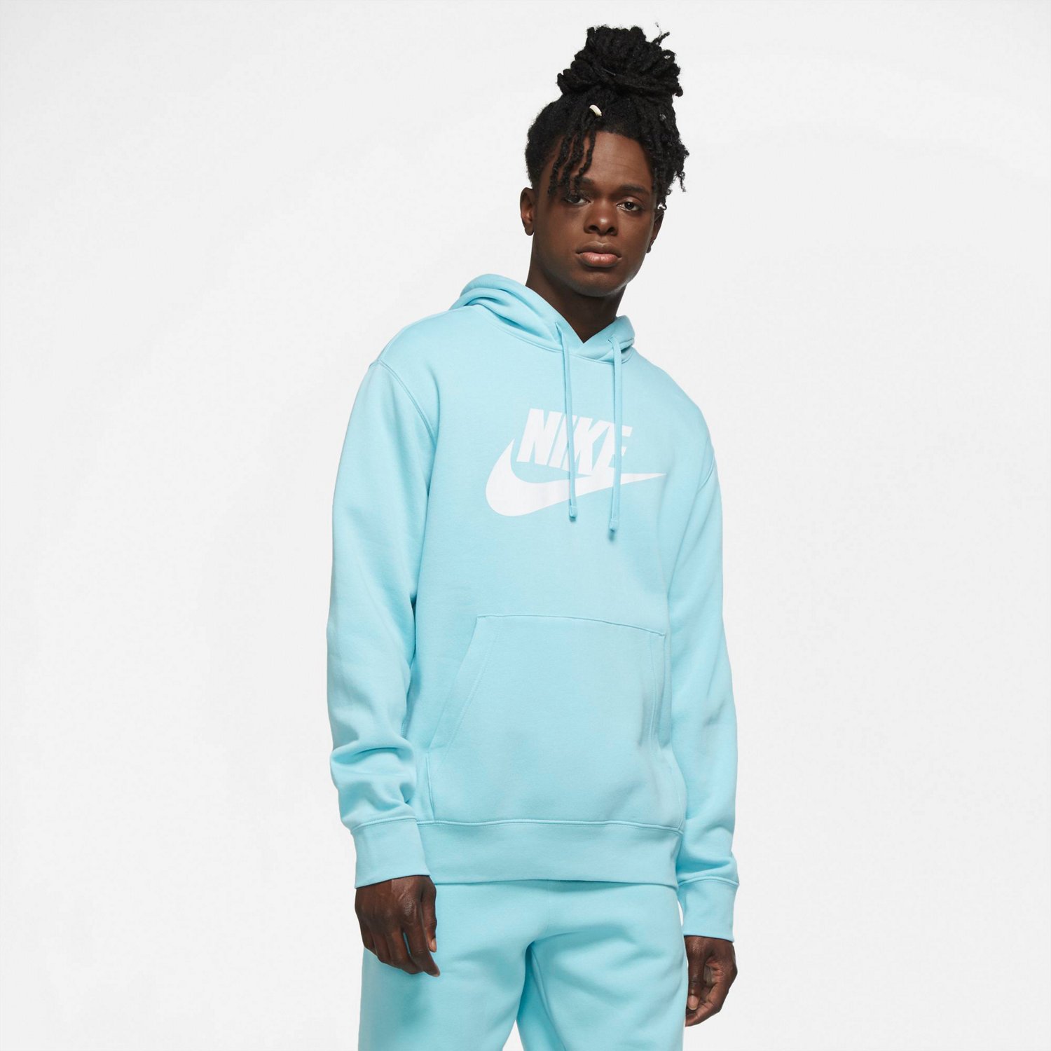 nike cotton graphic fleece hoodie