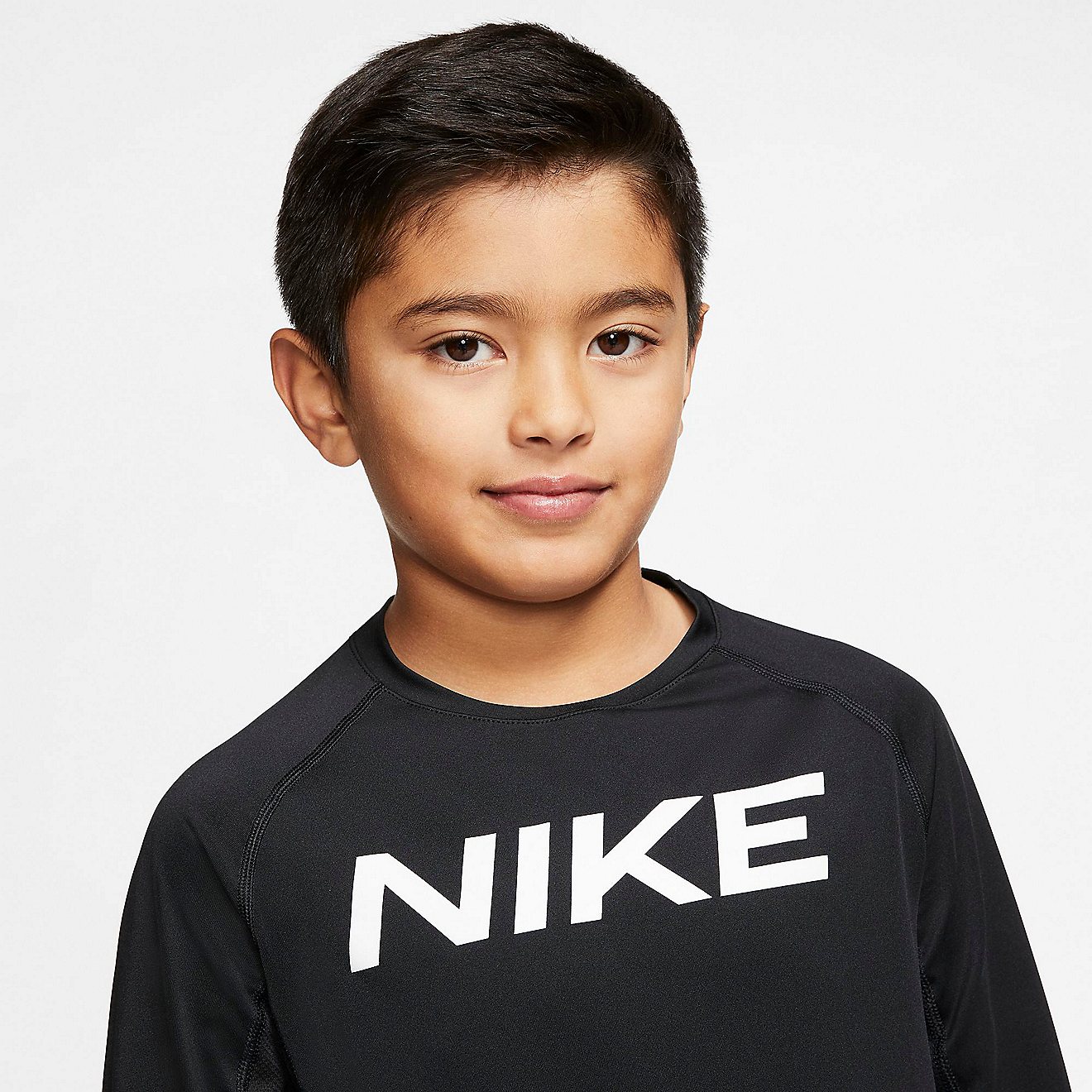 Nike Boys' Fitted Long Sleeve Graphic Training T-shirt                                                                           - view number 4