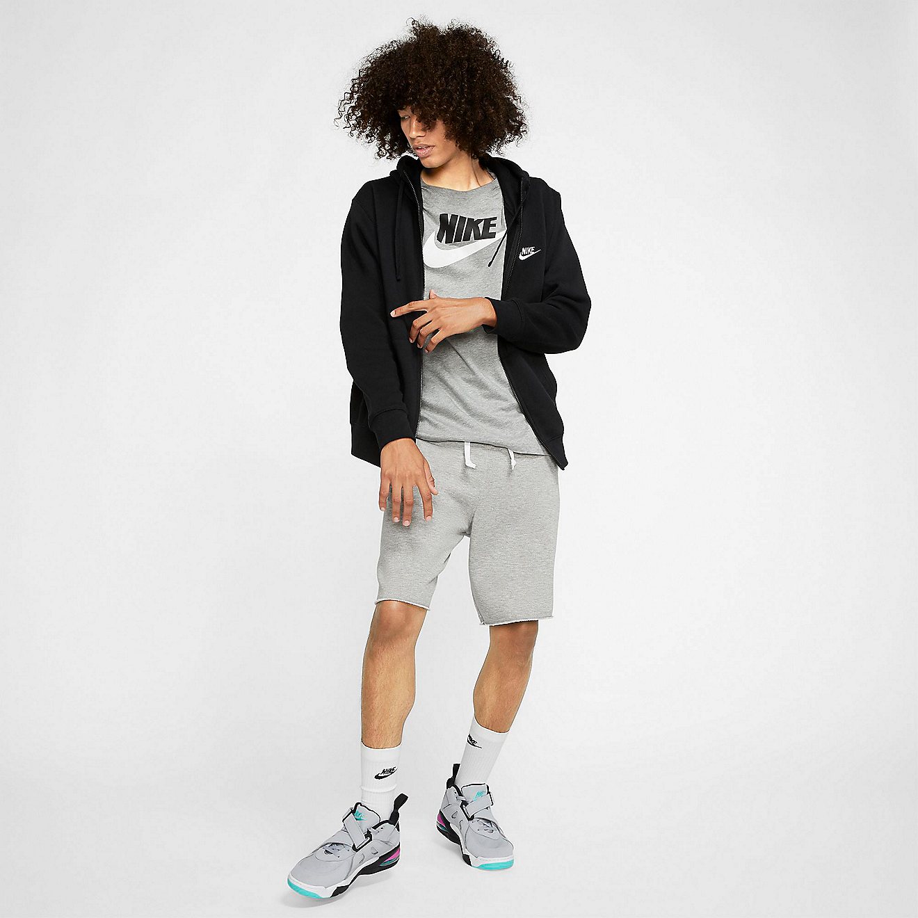 Nike Men's Sportswear Club Fleece Full-Zip Hoodie                                                                                - view number 6