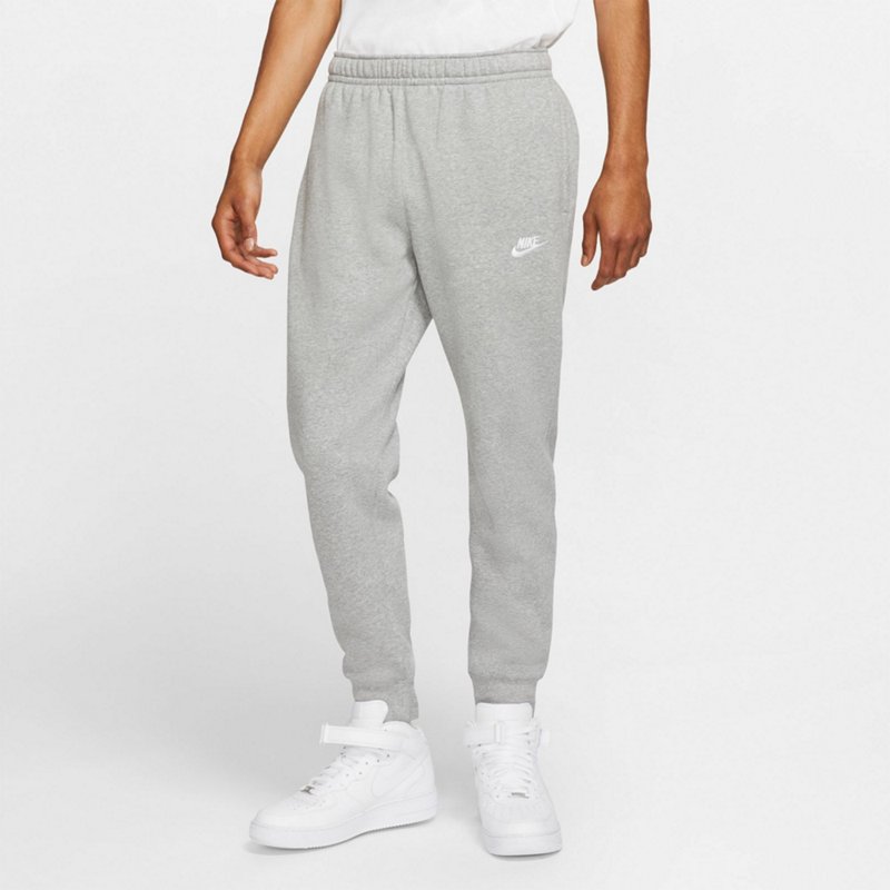 Nike Men’s Sportswear Club Fleece Jogger Pants Silver/White, 3X-Large - Men's Athletic Fleece at Academy Sports product image