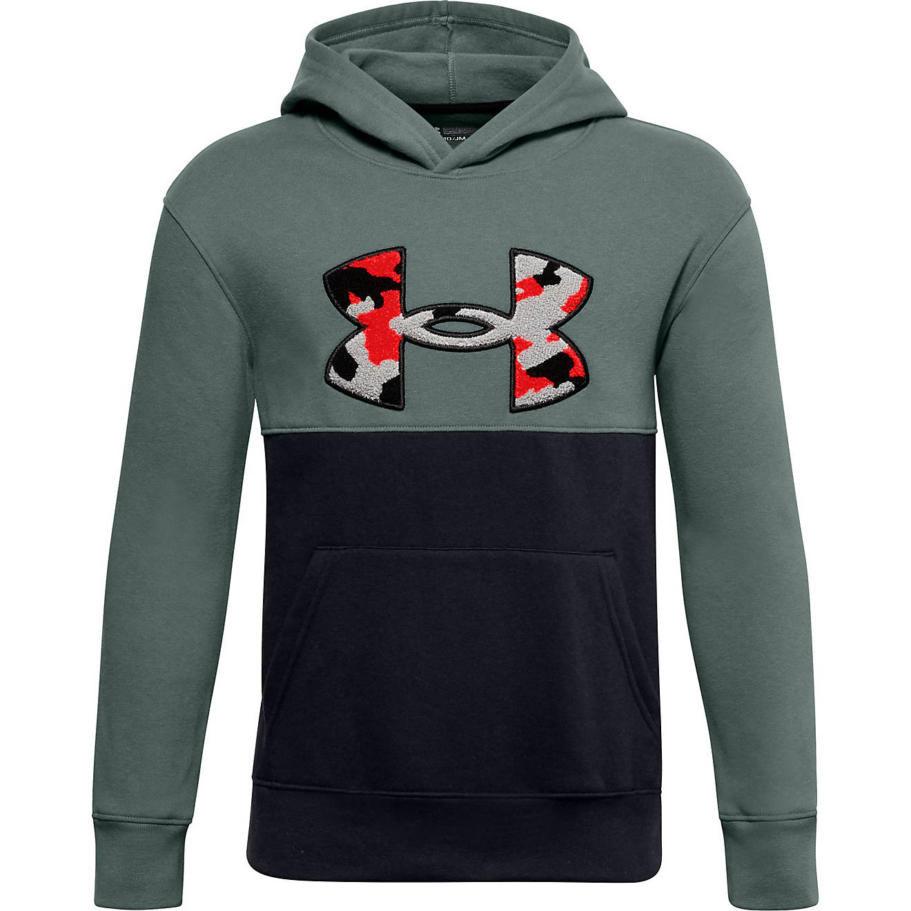Under Armour Boys' Rival Fleece Printed Hoodie                                                                                   - view number 1