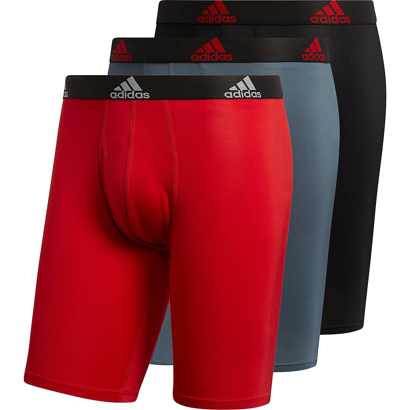 Adidas Men's Performance Long Boxer Briefs 3-Pack                                                                                - view number 6