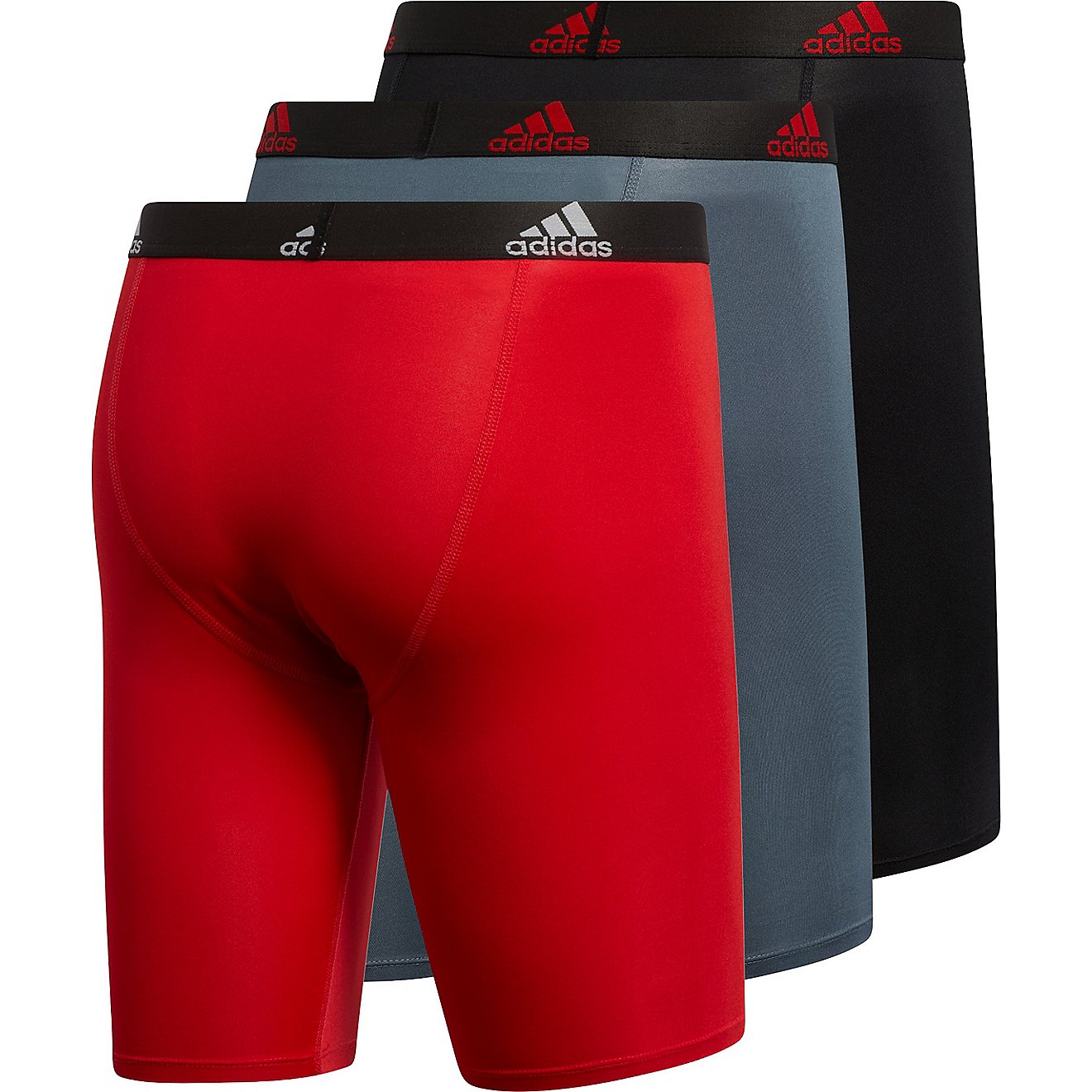 Adidas Men's Performance Long Boxer Briefs 3-Pack                                                                                - view number 7