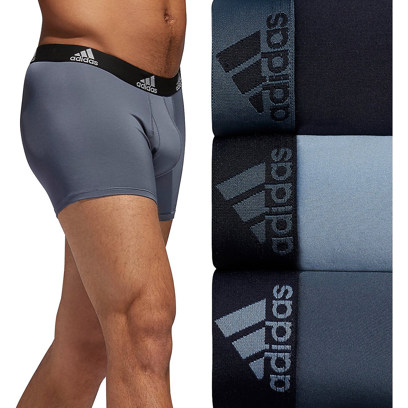 Adidas Men's Performance Trunks Briefs 3-Pack                                                                                    - view number 1