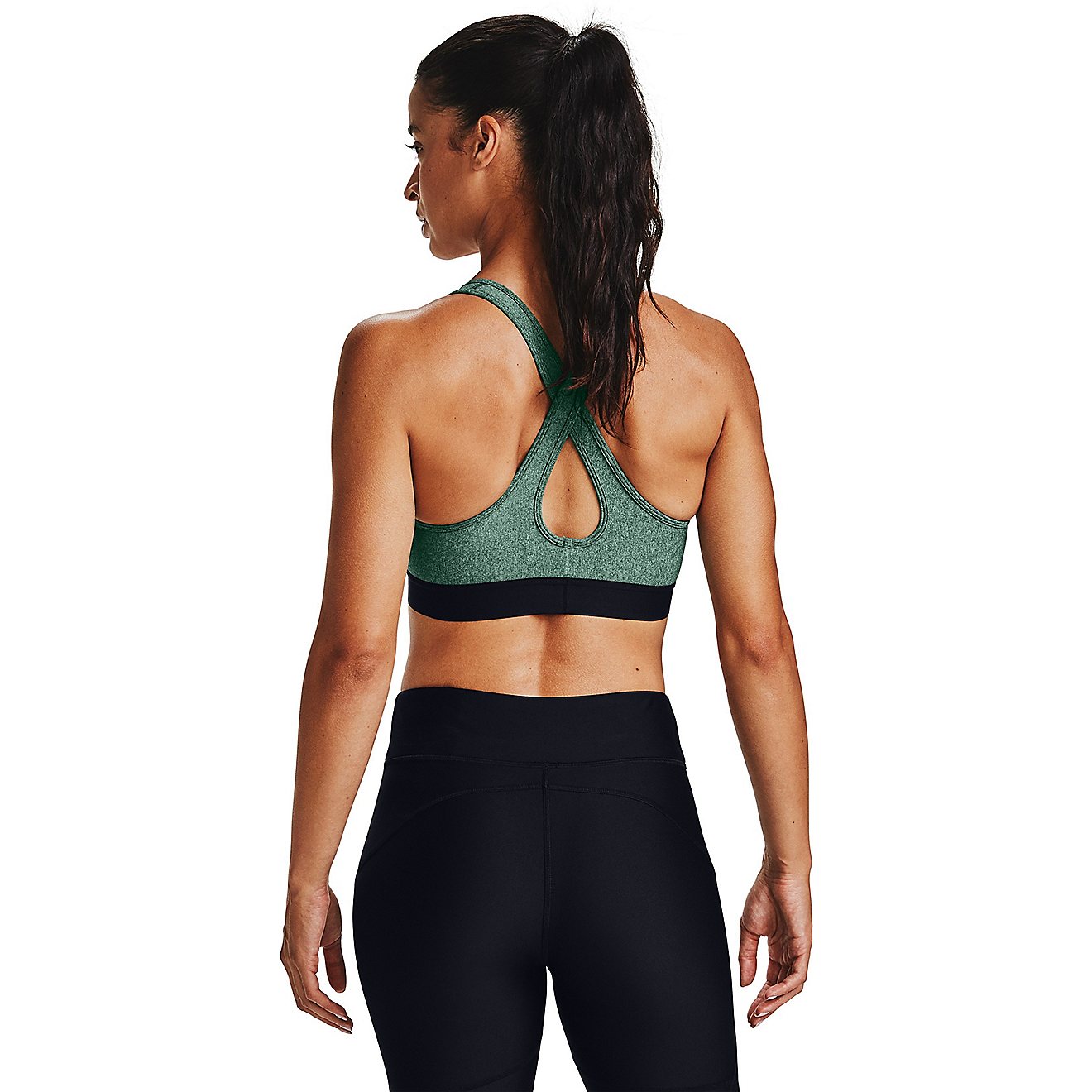 Under Armour Women’s Mid Crossback Heathered Sports Bra                                                                        - view number 2