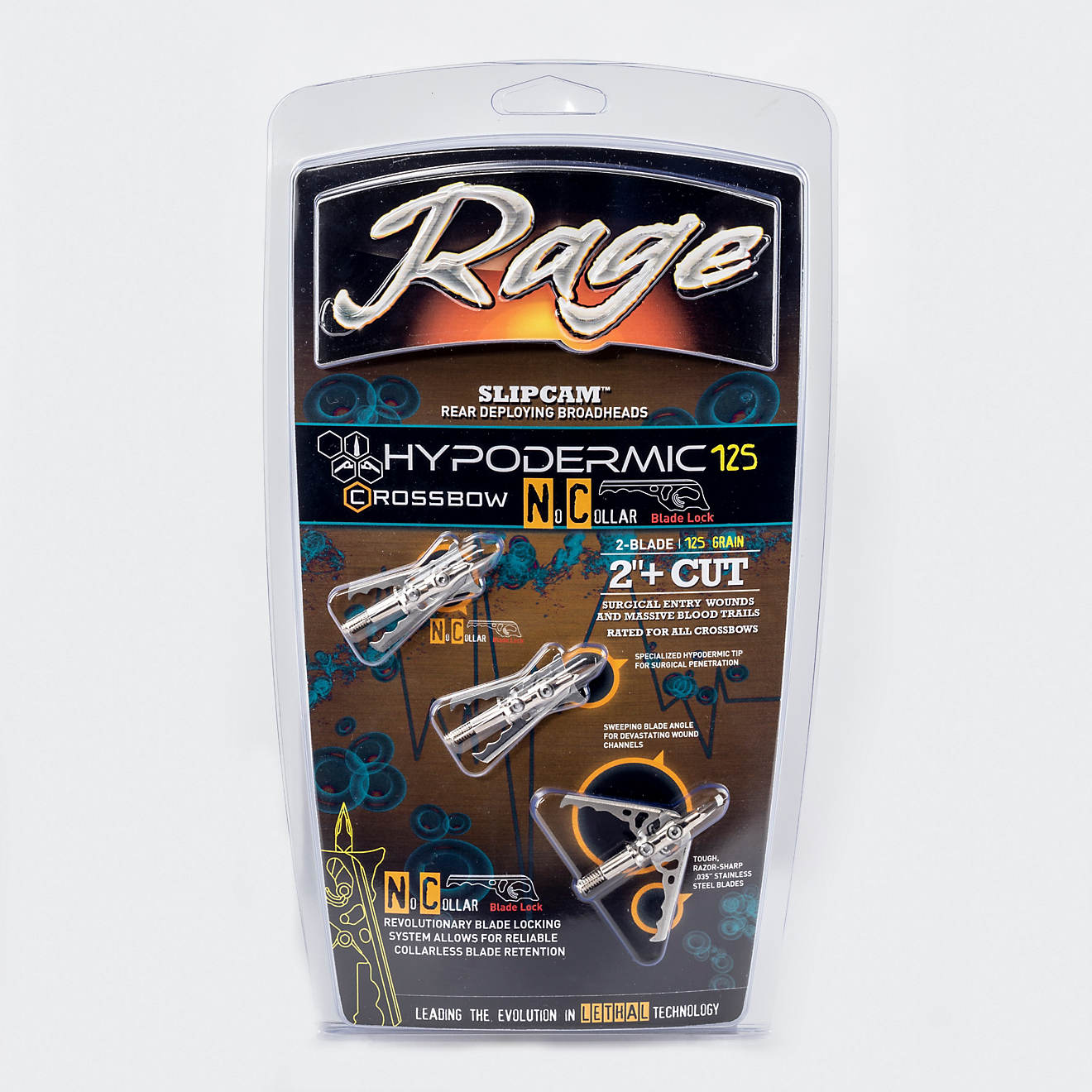 RAGE Hypodermic Crossbow NC 125-Grain Broadhead Arrows 3-Pack                                                                    - view number 1