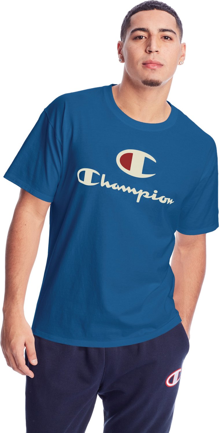 Champion Men's Script Logo T-shirt | Academy