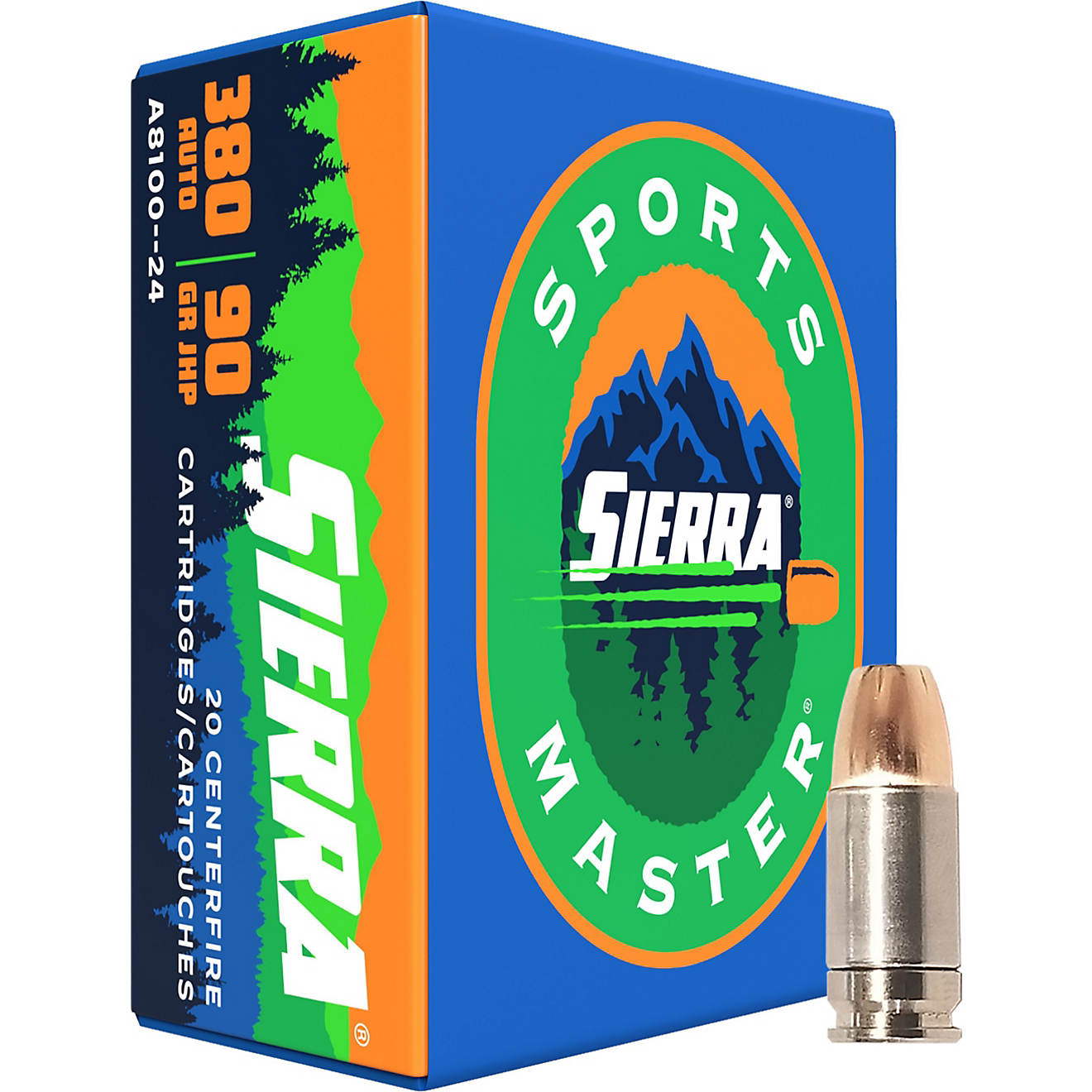 Sierra Sports Master .380 Auto 90-Grain JHP Centerfire Ammunition - 20 Rounds                                                    - view number 1