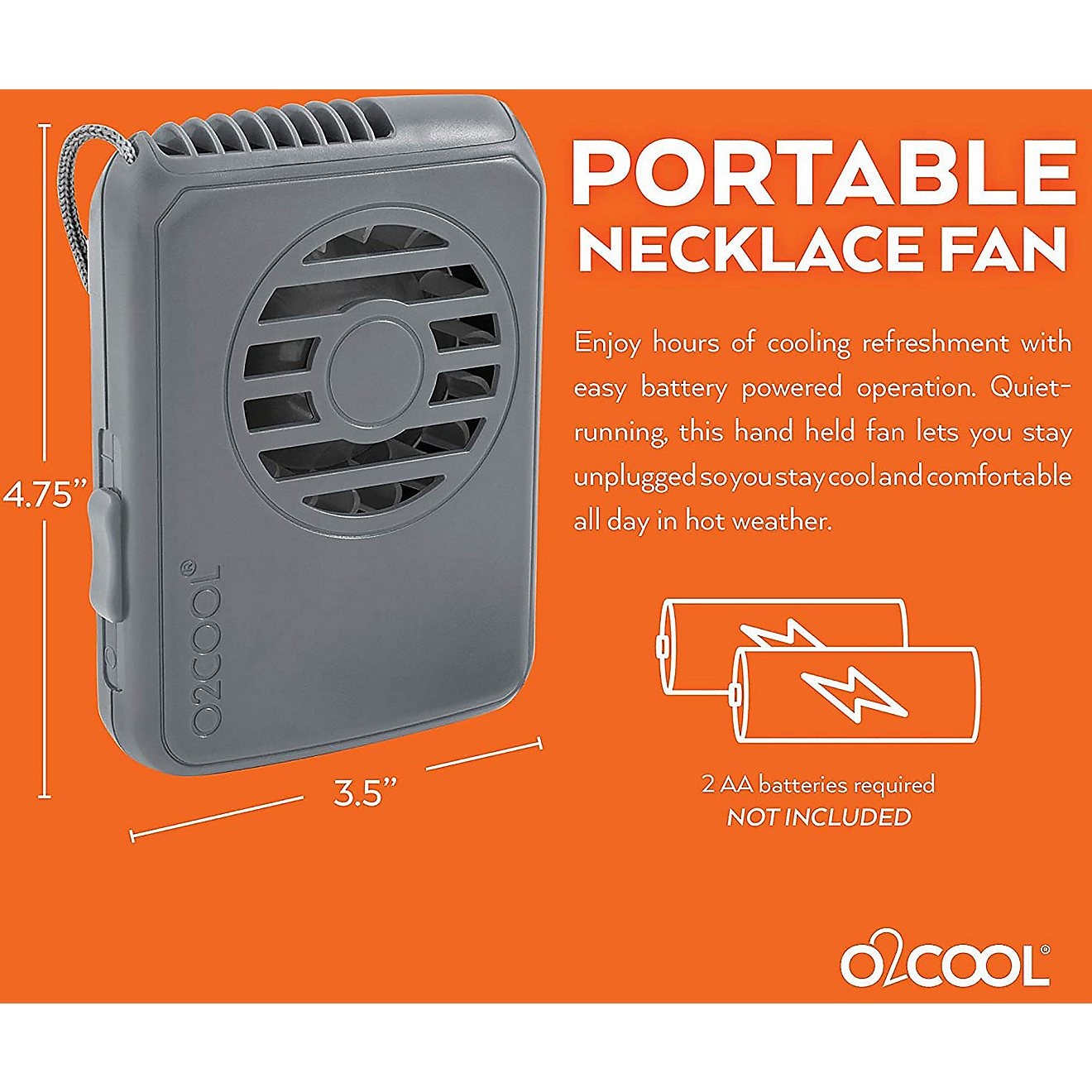 O2 COOL Deluxe Necklace Fan                                                                                                      - view number 5