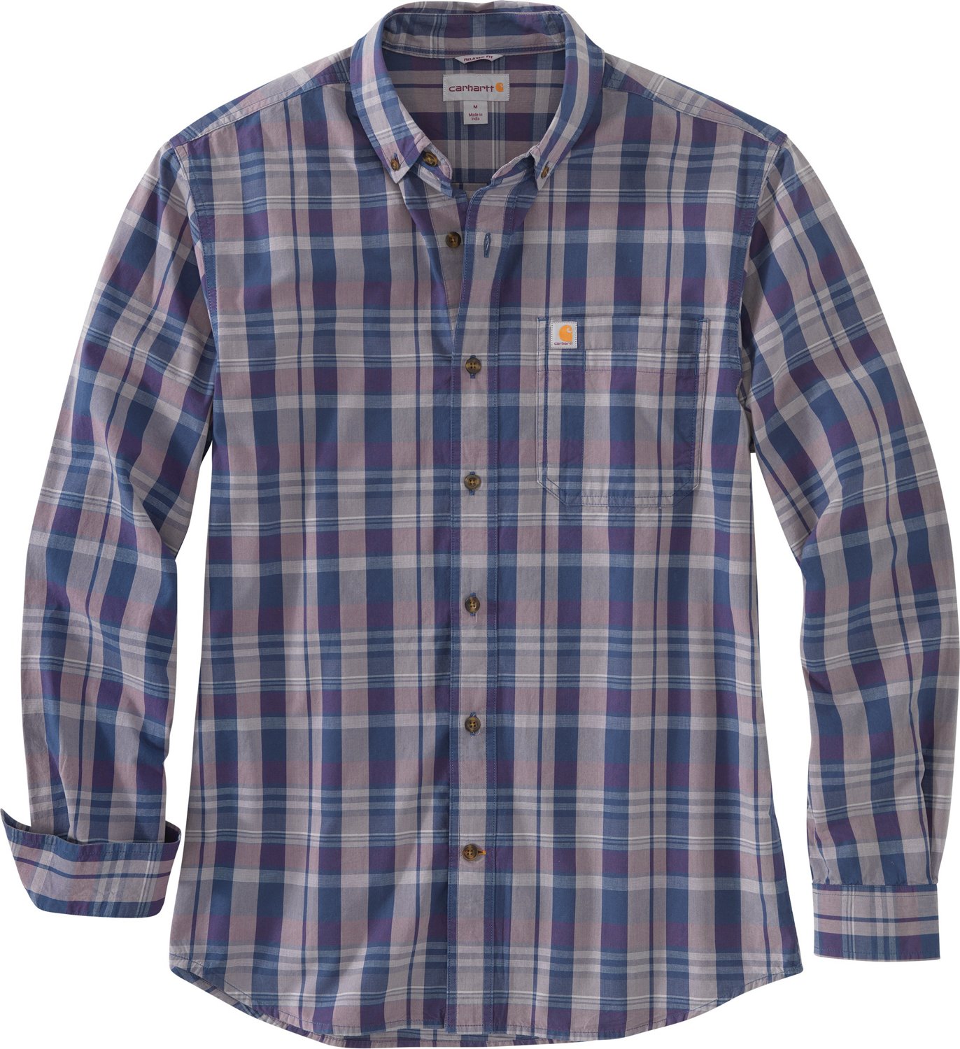 Carhartt Men's Plaid Long Sleeve Shirt Academy