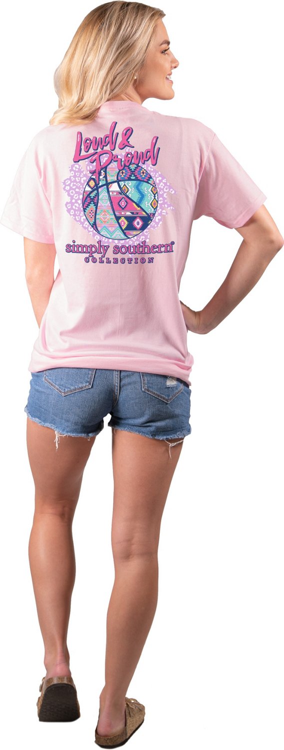 Simply Southern Women's Basketball Proud Short Sleeve T-shirt | Academy