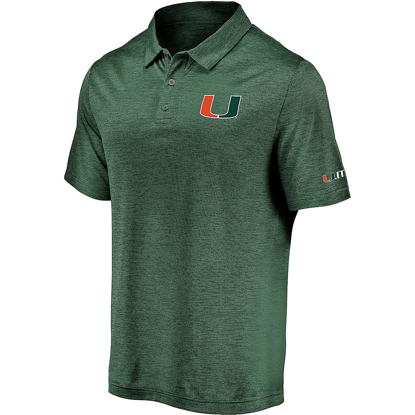 University of Miami Men's Primary Logo Polo Shirt                                                                                - view number 1
