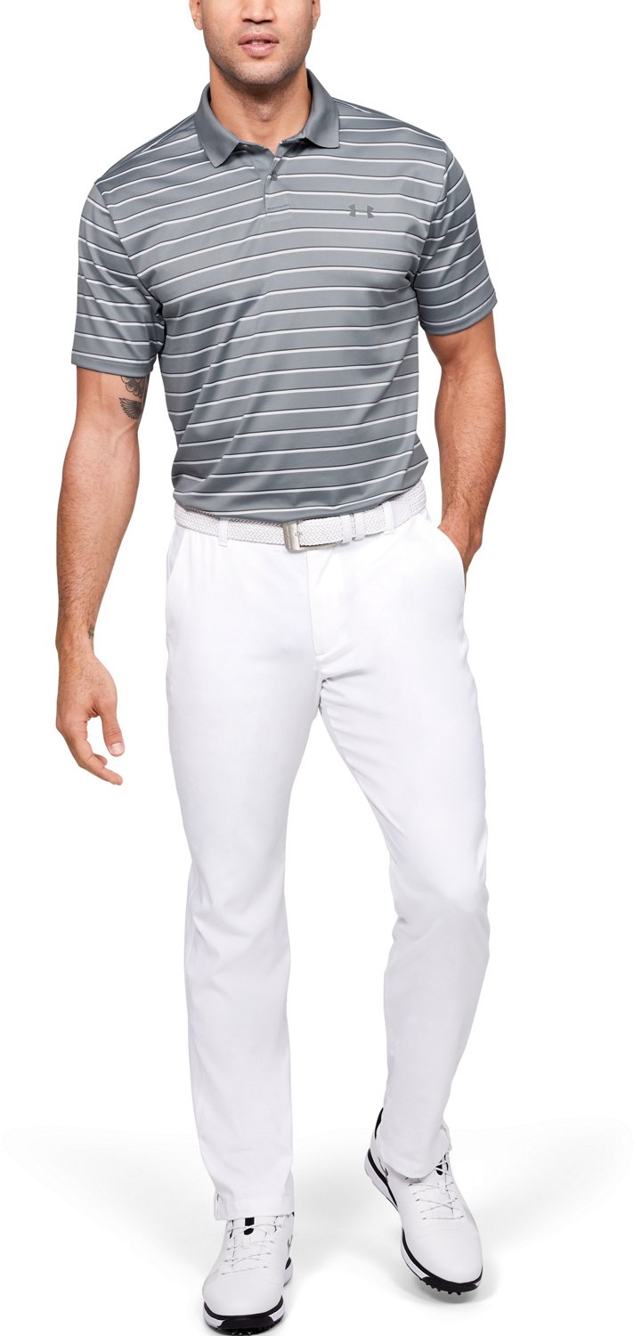 Under Armour Men’s Performance Textured Stripe Polo Shirt Academy