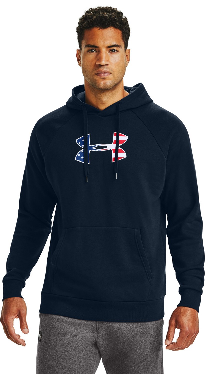 Under Armour Men's Freedom Rival Big Logo Flag Hoodie | Academy