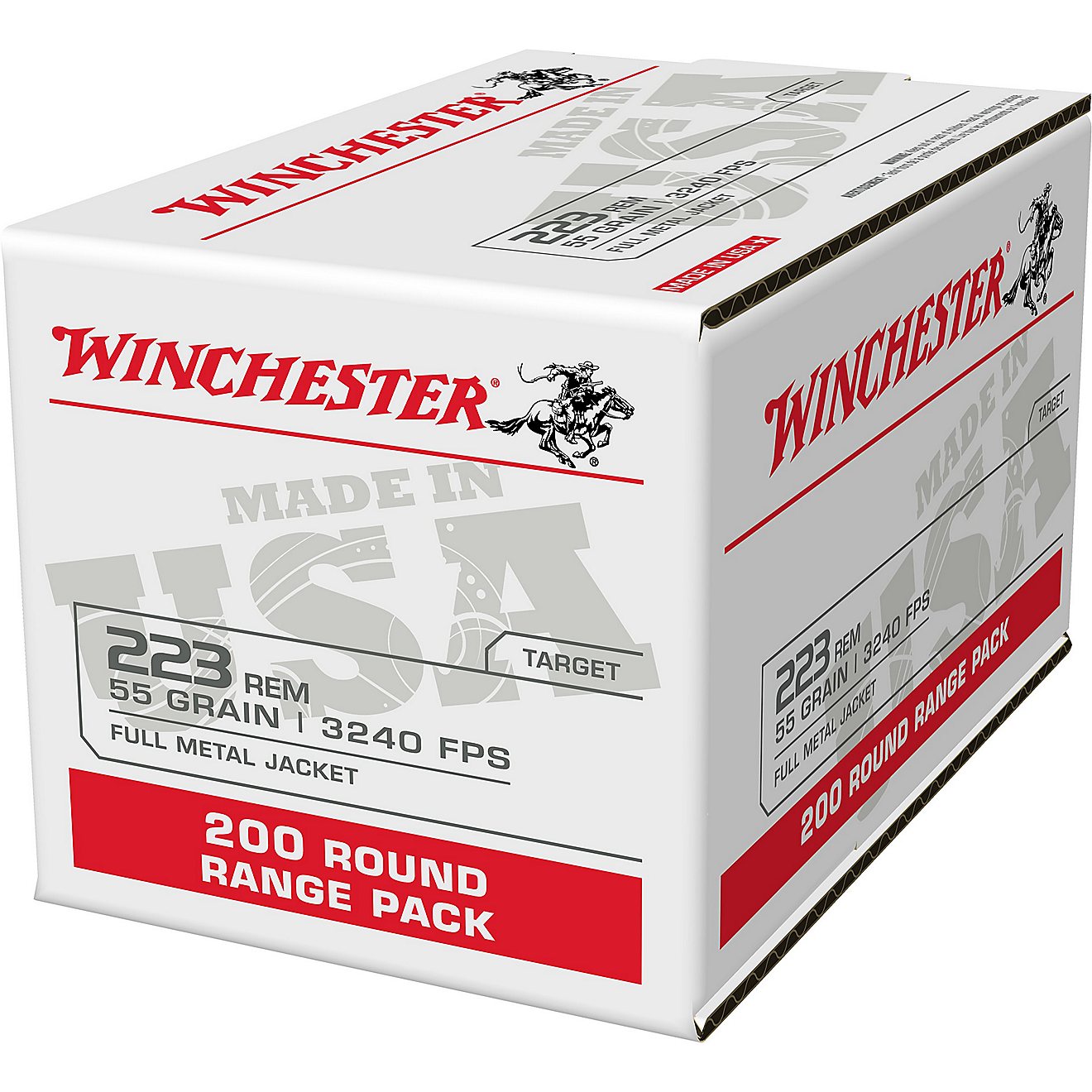 Winchester USA .223 Rem 55-Grain Full Metal Jacket Ammunition - 200 Rounds                                                       - view number 3