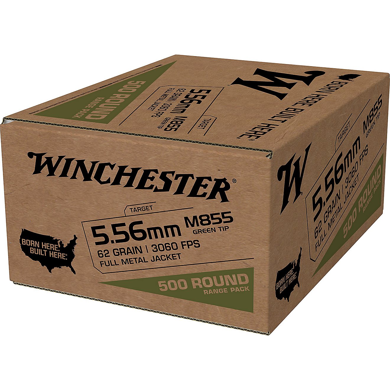 Winchester USA 5.56mm M855 Full Metal Jacket Lead Core Ammunition - 500 Rounds                                                   - view number 2