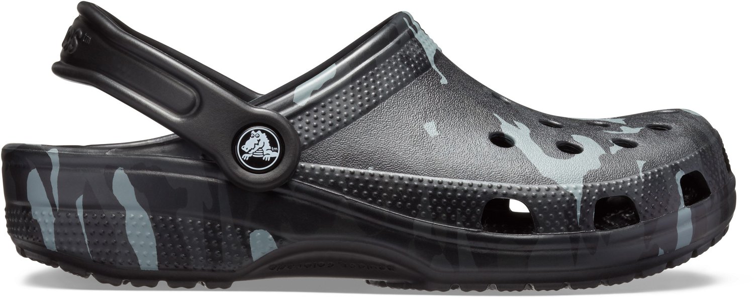 mens black camo crocs