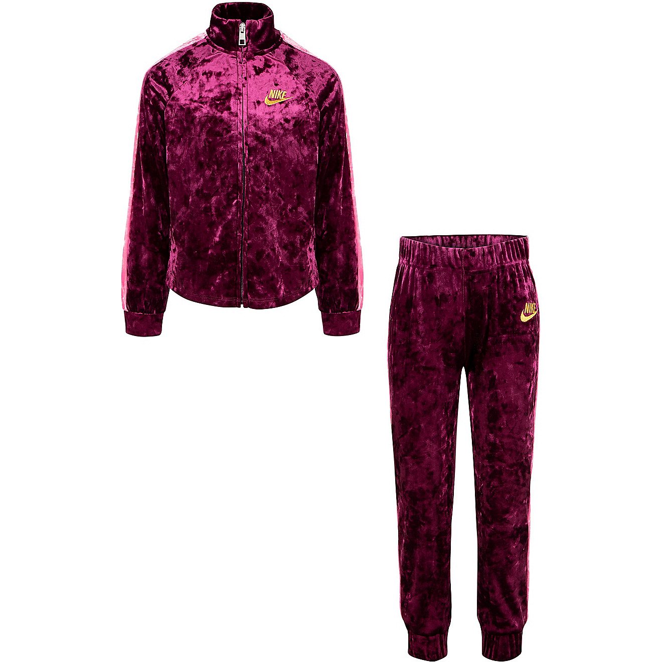 Nike Girls' Crushed Velour Track Set                                                                                             - view number 1