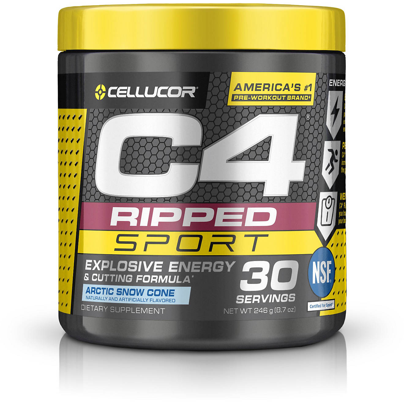 Cellucor C4 Ripped Sport Arctic Snow Cone Supplement                                                                             - view number 1