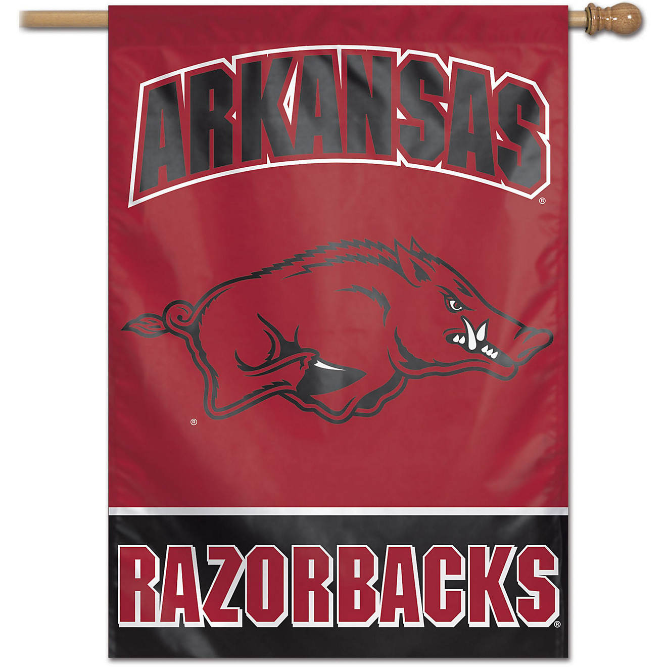 WinCraft University of Arkansas 28 in x 40 in Vertical Flag                                                                      - view number 1