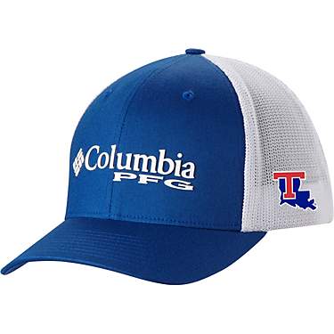 Columbia Sportswear Men's Louisiana Tech University PFG Mesh Fitted Ball Cap                                                    
