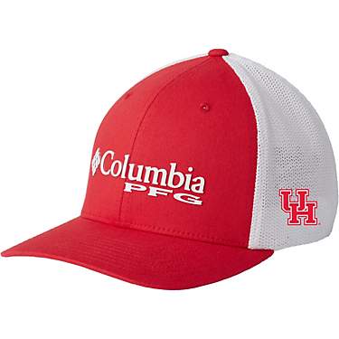 Columbia Sportswear Men's University of Houston PFG Mesh Fitted Ball Cap                                                        