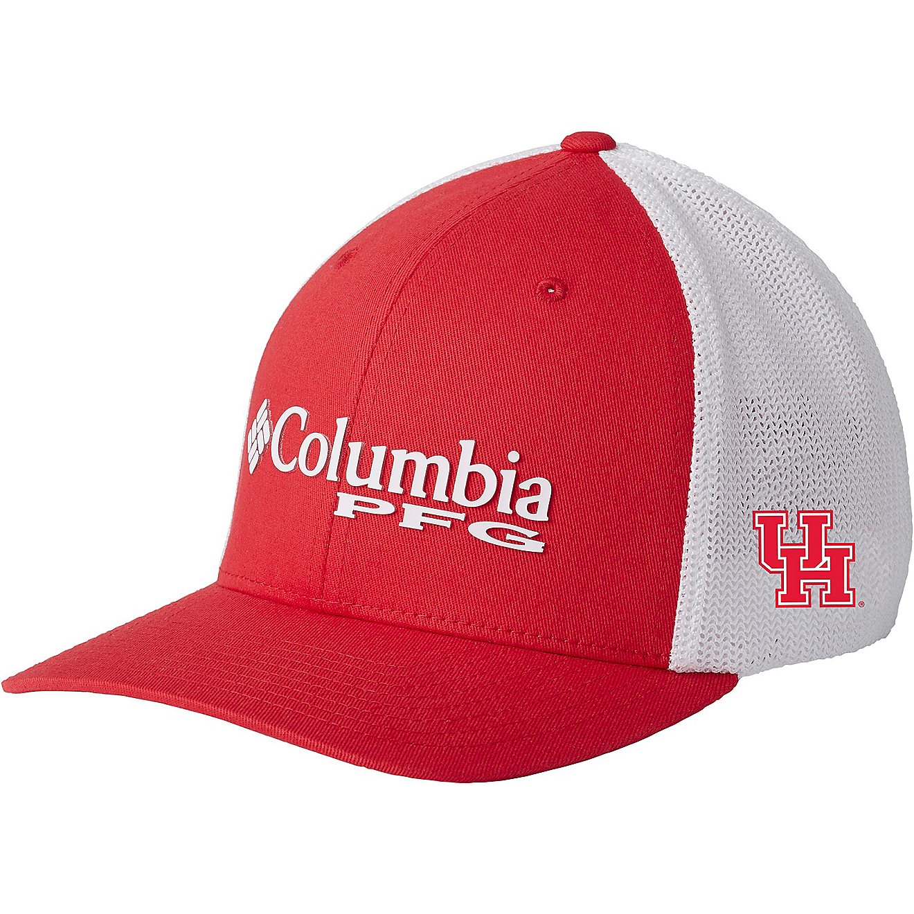 Columbia Sportswear Men's University of Houston PFG Mesh Fitted Ball Cap                                                         - view number 1