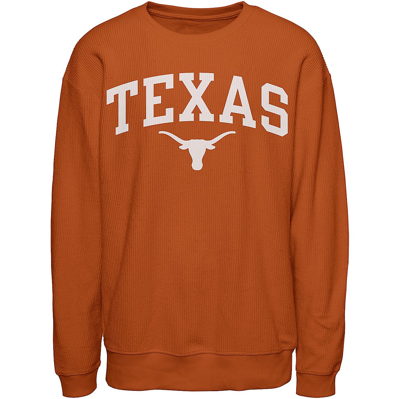 We Are Texas Women's University of Texas Arch Cord Fleece Crew Neck Pullover                                                     - view number 1