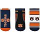 For Bare Feet Auburn University Show Me the Money No-Show Socks 3 Pack                                                           - view number 3 image