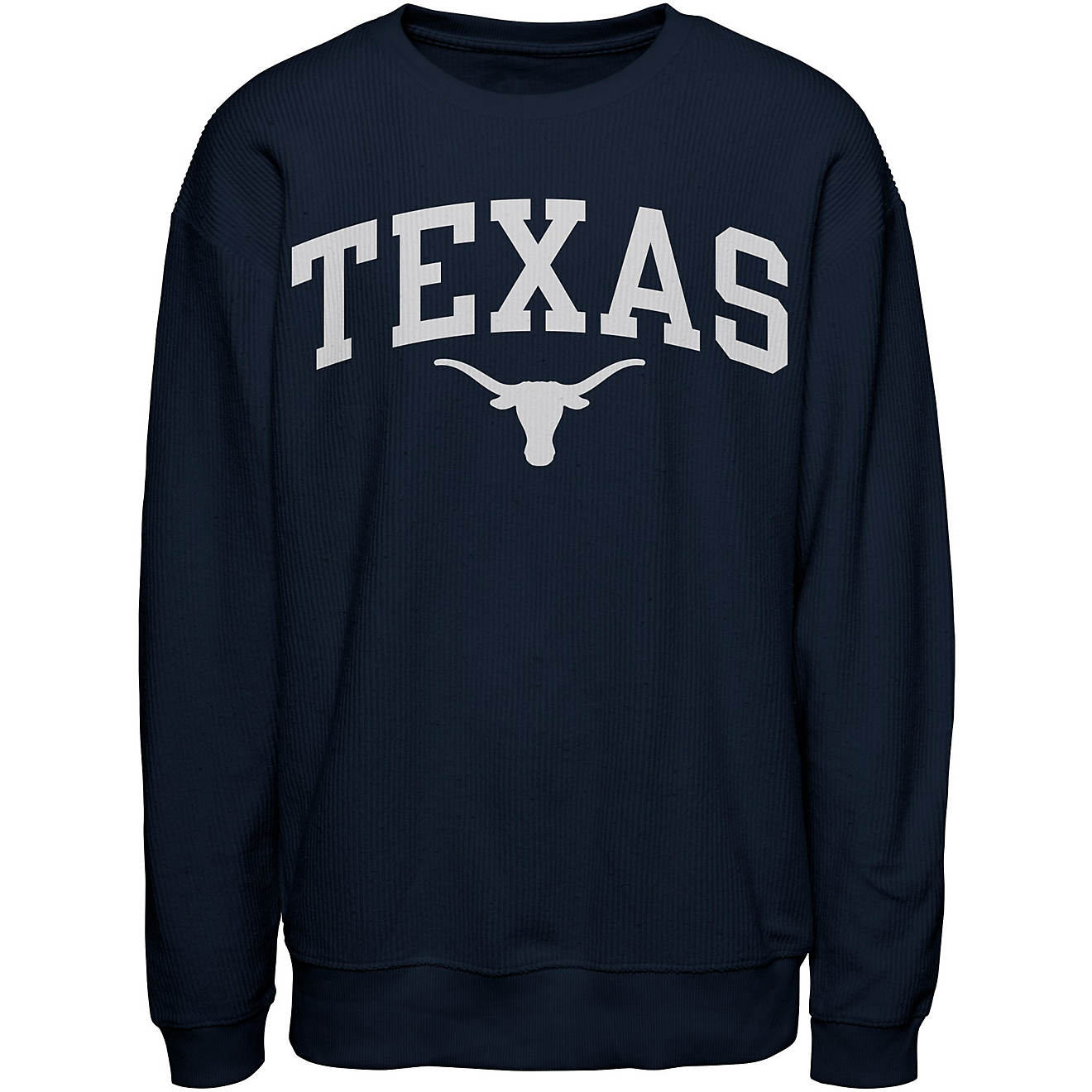 We Are Texas Women's University of Texas Arch Cord Fleece Crew Neck Pullover                                                     - view number 1