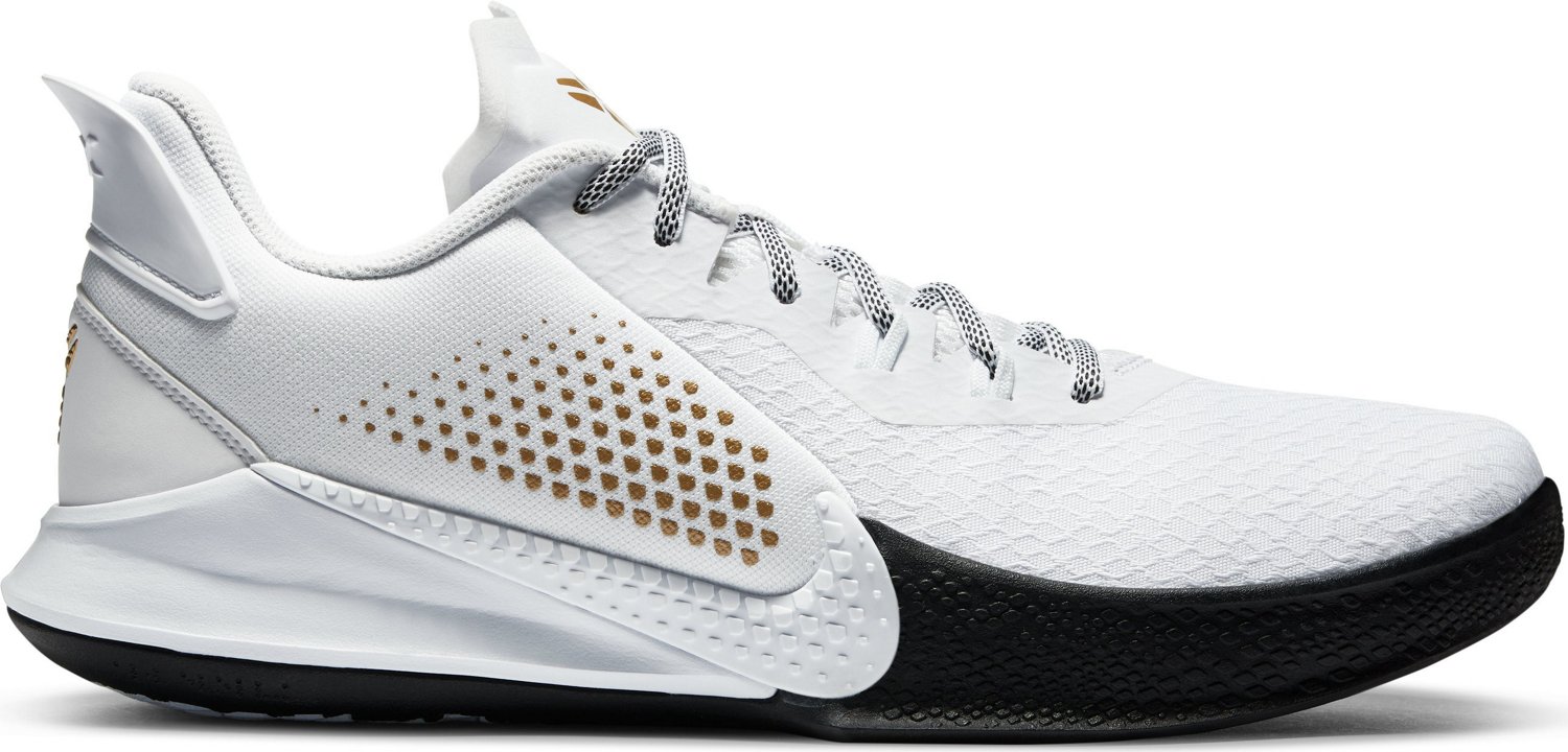 white and gold nike basketball shoes