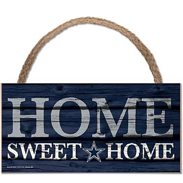 WinCraft Dallas Cowboys 5 in x 10 in Wood Sign with Rope                                                                        