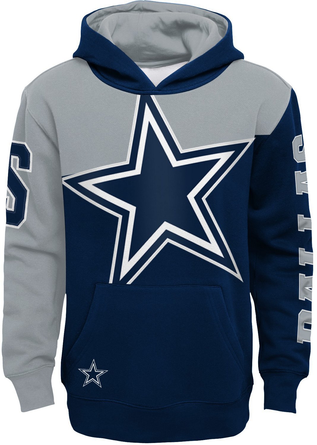 Dallas Cowboys Boys' QB Sneak Sublimated Fleece Hoodie | Academy