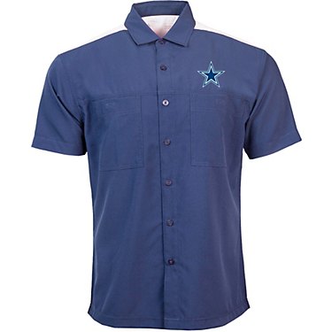 Antigua Men's Dallas Cowboys Angler Woven Button-Down Shirt