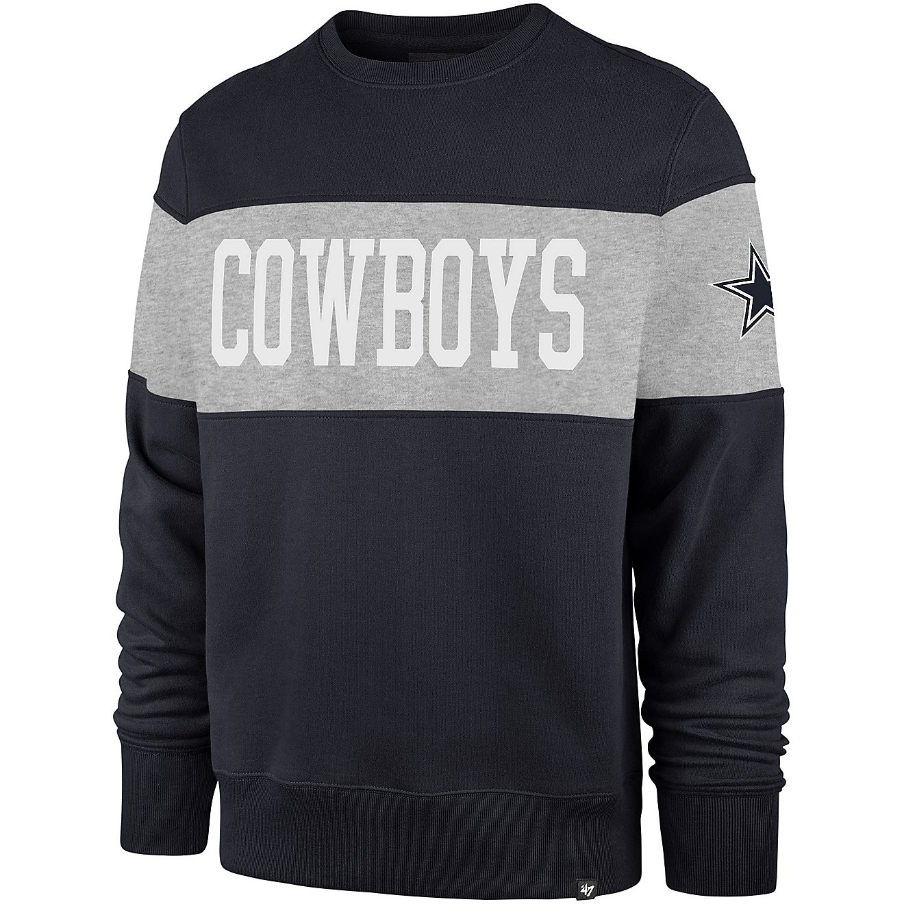 '47 Dallas Cowboys Interstate Long Sleeve Crew Sweatshirt                                                                        - view number 1
