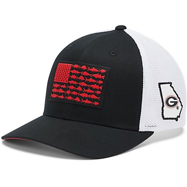 Columbia Sportswear Men's University of Georgia Mesh Fish Flag Ball Cap