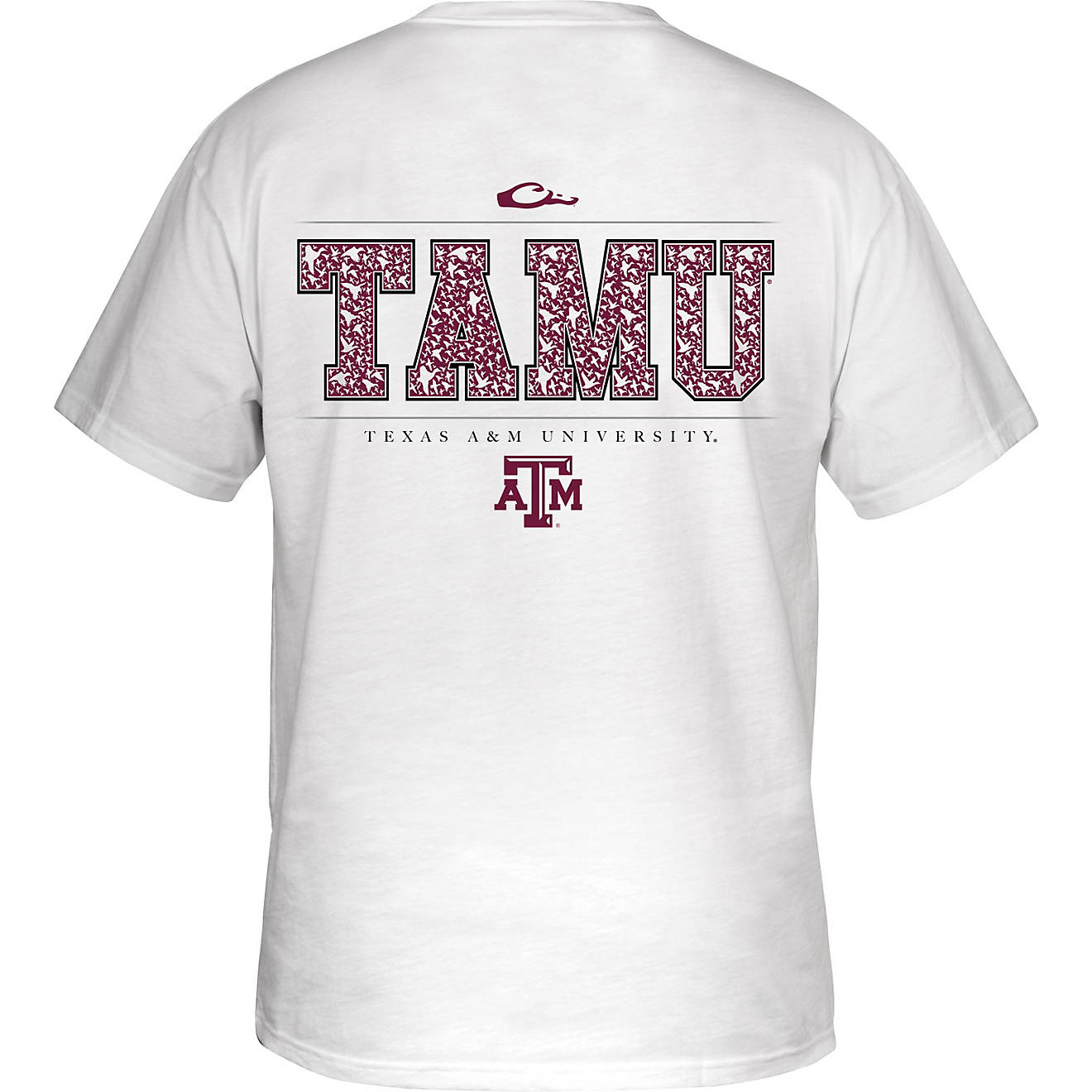 Drake Men's Texas A&M University Block Logo T-shirt                                                                              - view number 1