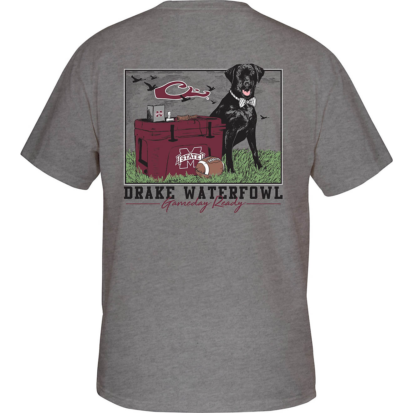Drake Men's Mississippi State University Black Lab and Cooler T-shirt                                                            - view number 1