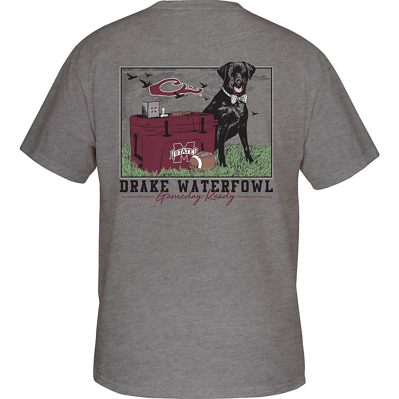 Drake Men's Mississippi State University Black Lab and Cooler T-shirt                                                            - view number 1