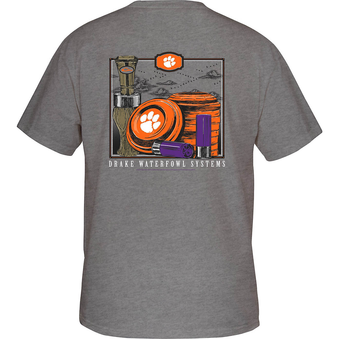 Drake Men's Clemson University Clay and Call T-shirt                                                                             - view number 1