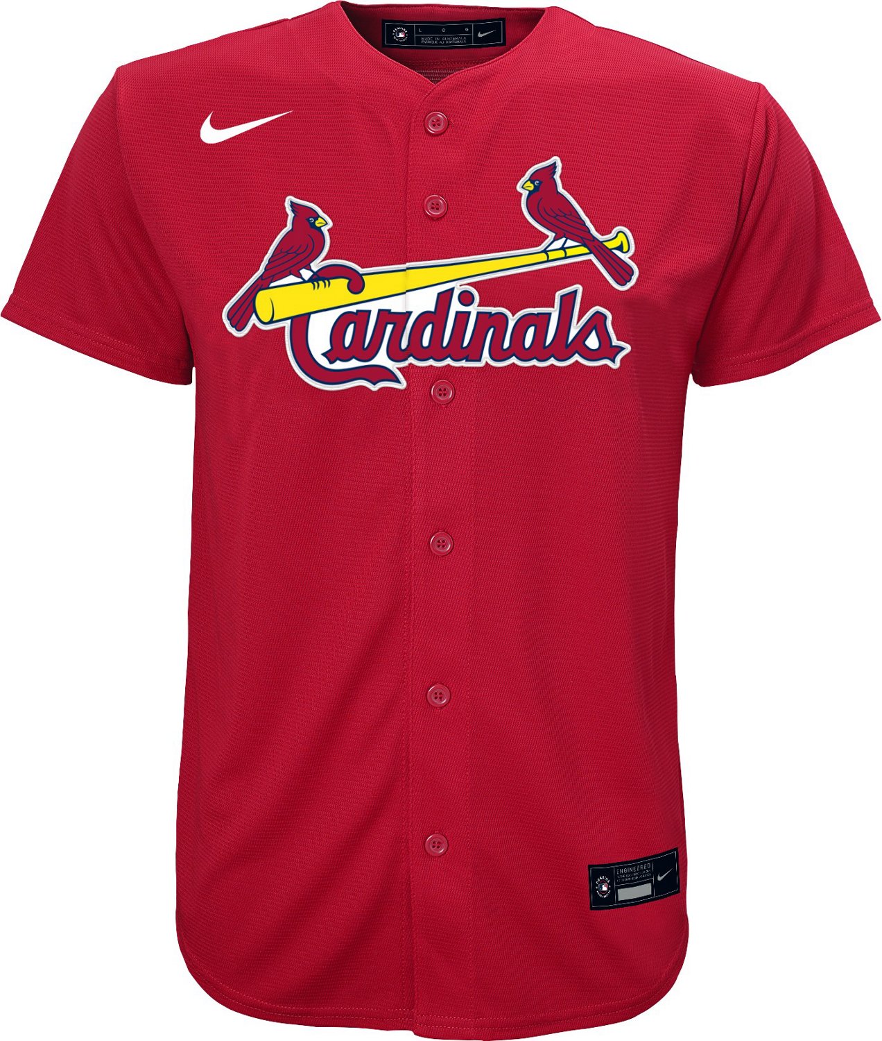 Nike Youth St. Louis Cardinals Team Replica Finished Jersey | Academy