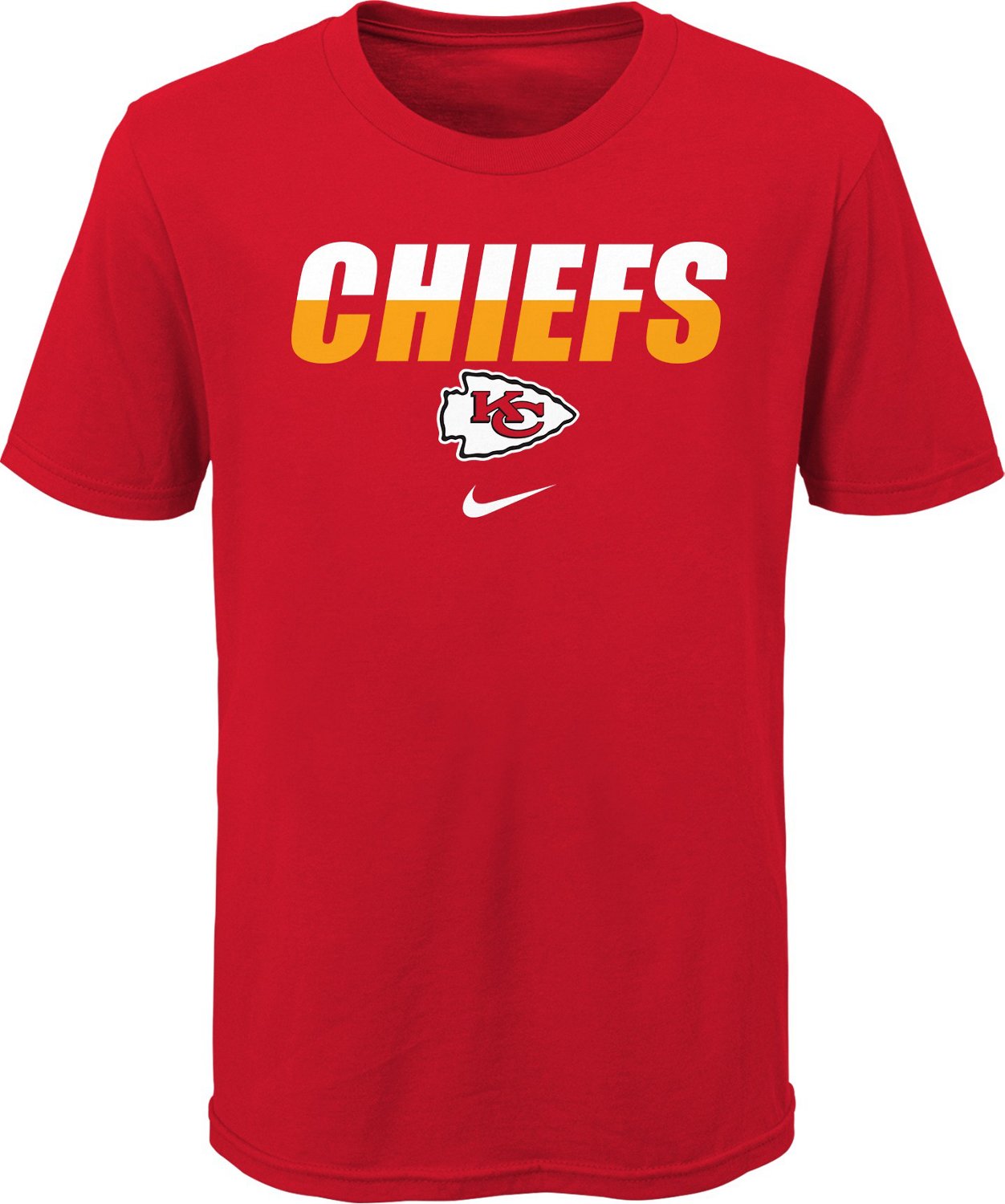 Nike Youth Kansas City Chiefs Cotton Split Team Name Tshirt Academy