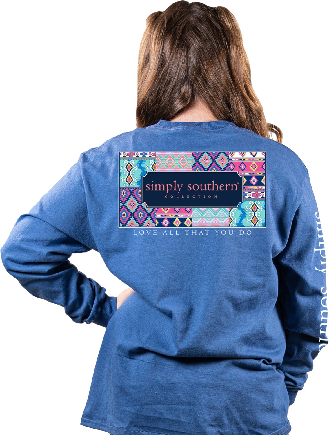 Simply Southern Girls' Aztec Long Sleeve T-shirt | Academy