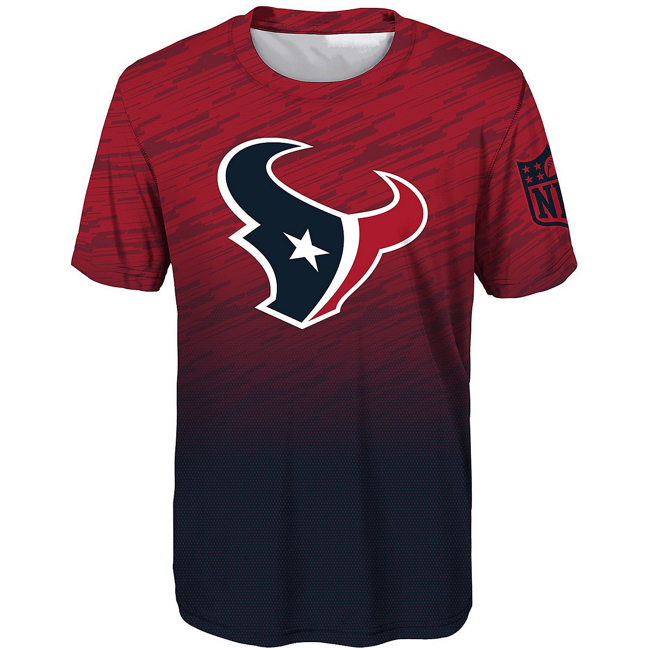 NFL Boys' Houston Texans Dri-Tek Propulsion Sublimated Short Sleeve T-shirt                                                      - view number 2