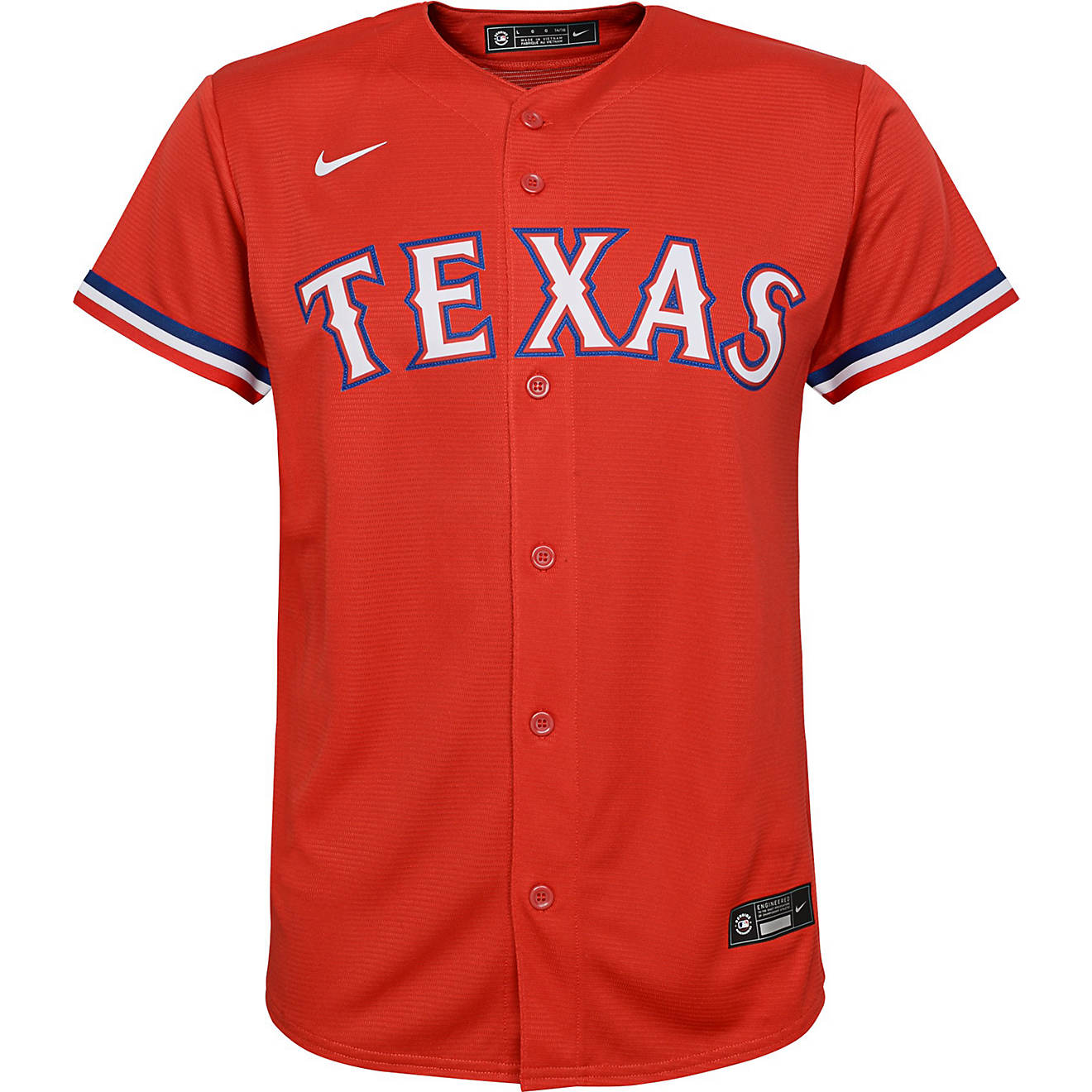 Nike Youth Texas Rangers Team Replica Finished Jersey | Academy