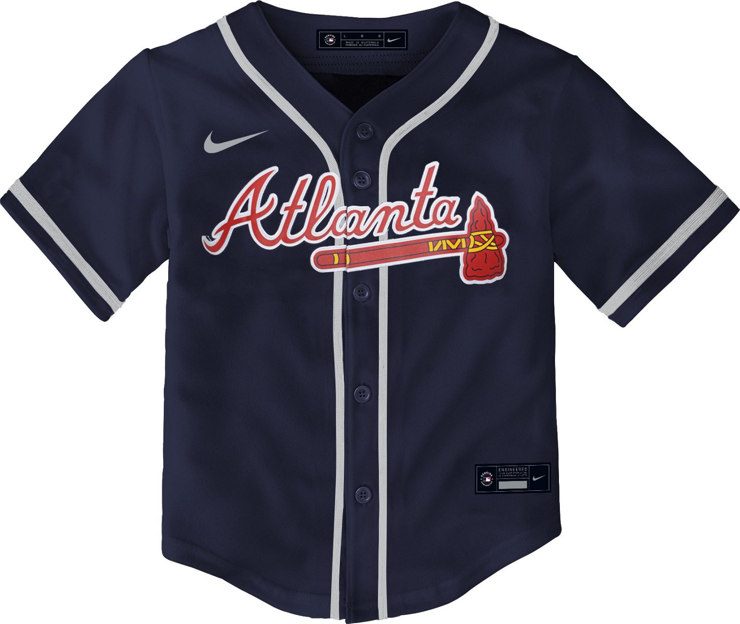 Nike Toddlers' Atlanta Braves Team Replica Finished Jersey Academy