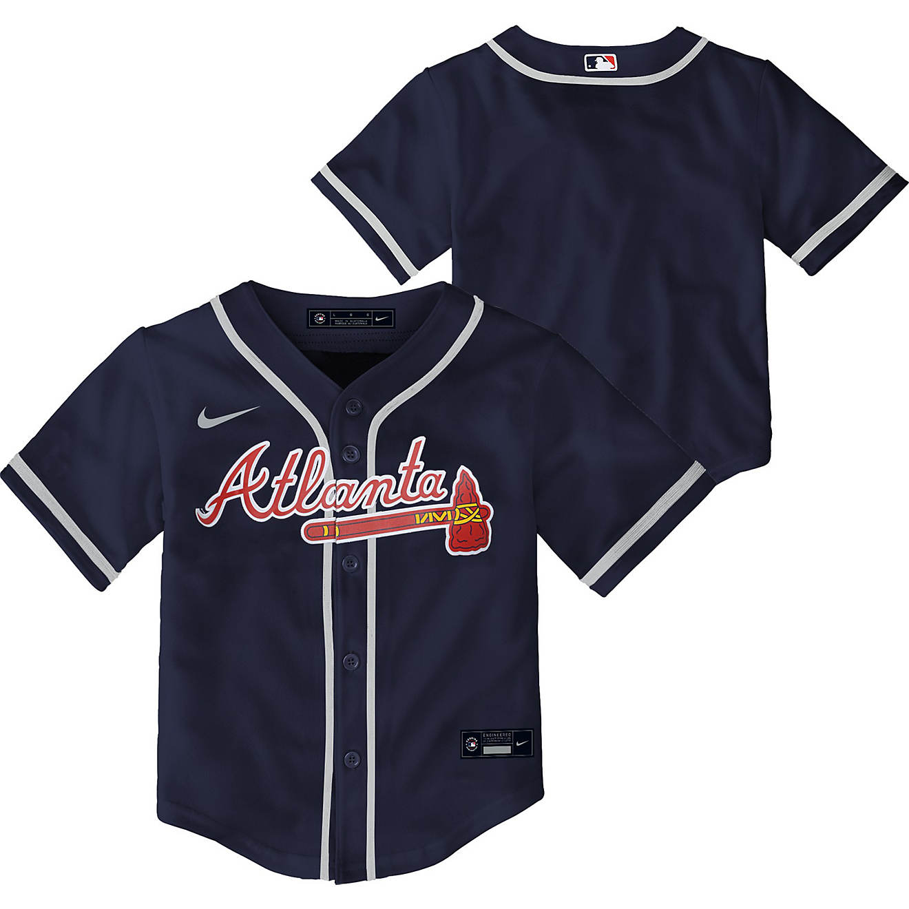 Nike Toddlers' Atlanta Braves Team Replica Finished Jersey                                                                       - view number 1