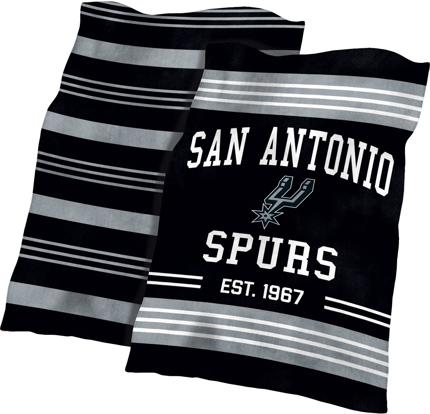 Logo San Antonio Spurs Colorblock Plush Blanket Academy