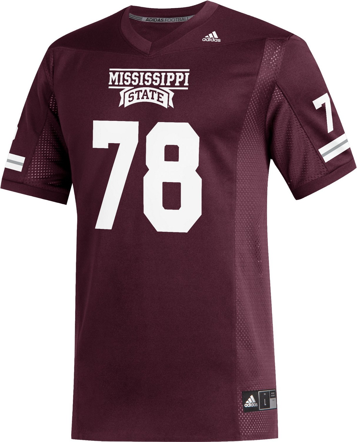 adidas Men's Mississippi State University Replica Football Jersey Academy