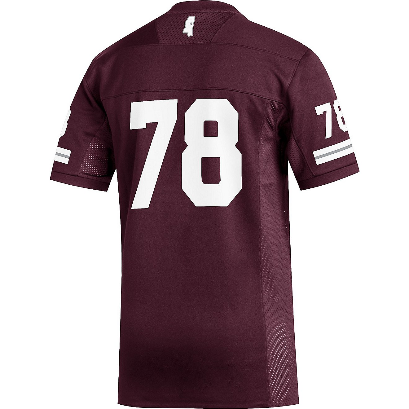 adidas Men's Mississippi State University Replica Football Jersey                                                                - view number 2